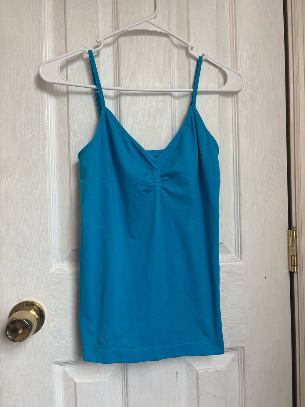 No Boundaries Turquoise Spaghetti Strap V-Neck Camisole